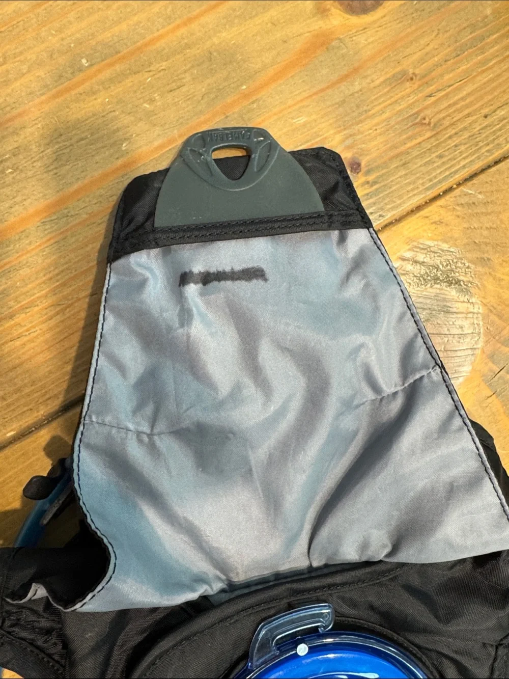 CamelBak Classic Hydration Pack — Black with Blue Tube